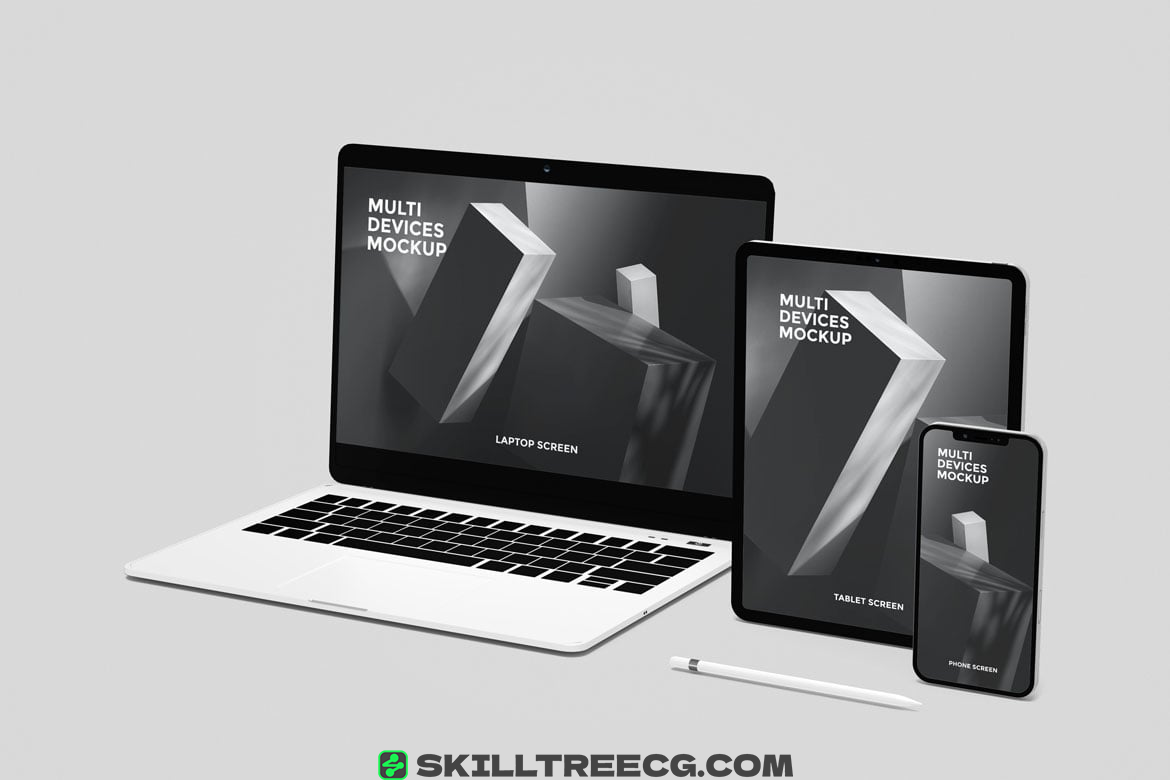 图片[6]-Multi device mockup Phone, Laptop and Tablet（370088）-技能树